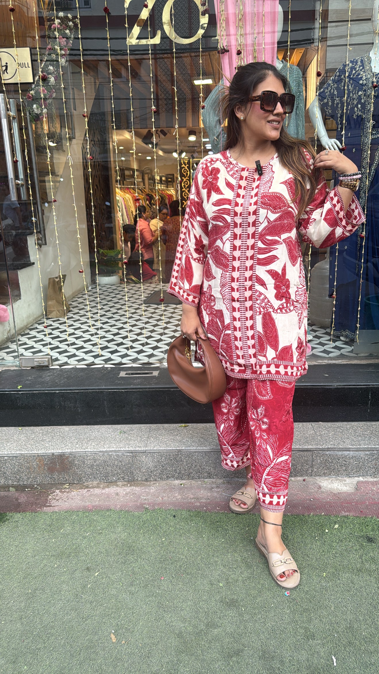 CREPE RED CORD-SET