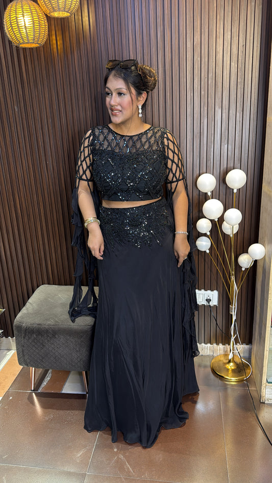 CUTWORK BLOUSE LEHENGA