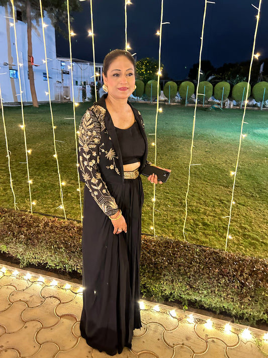 JACKET DRAPE SKIRT