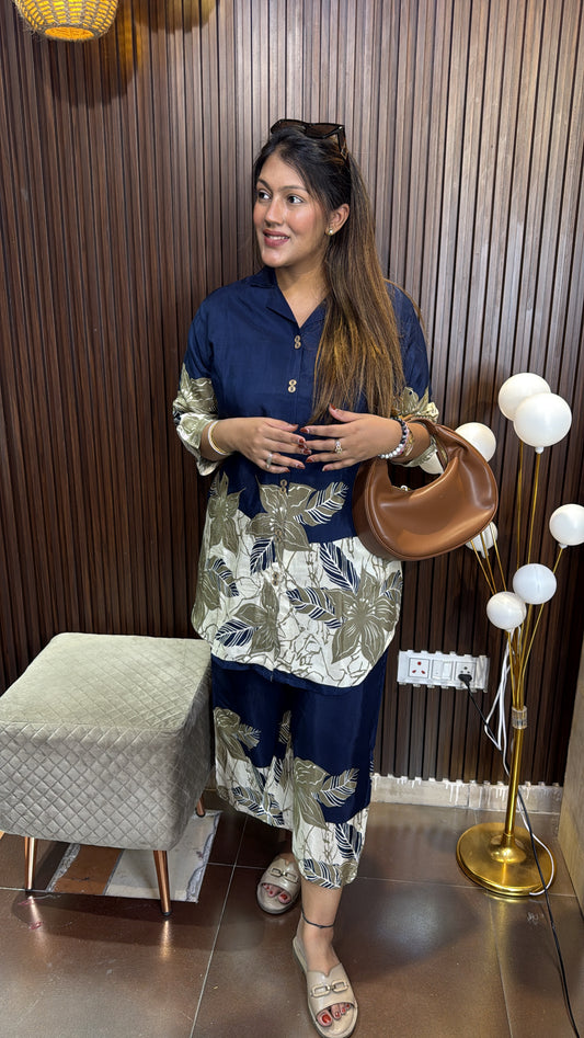 BLUE PRINTED CORD-SET