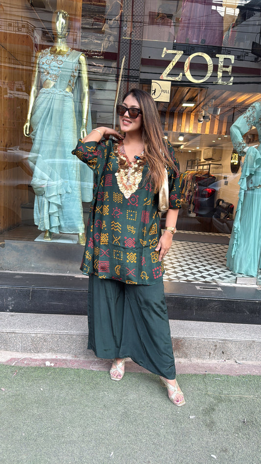 PRINTED KAFTAN CO-ORD SET