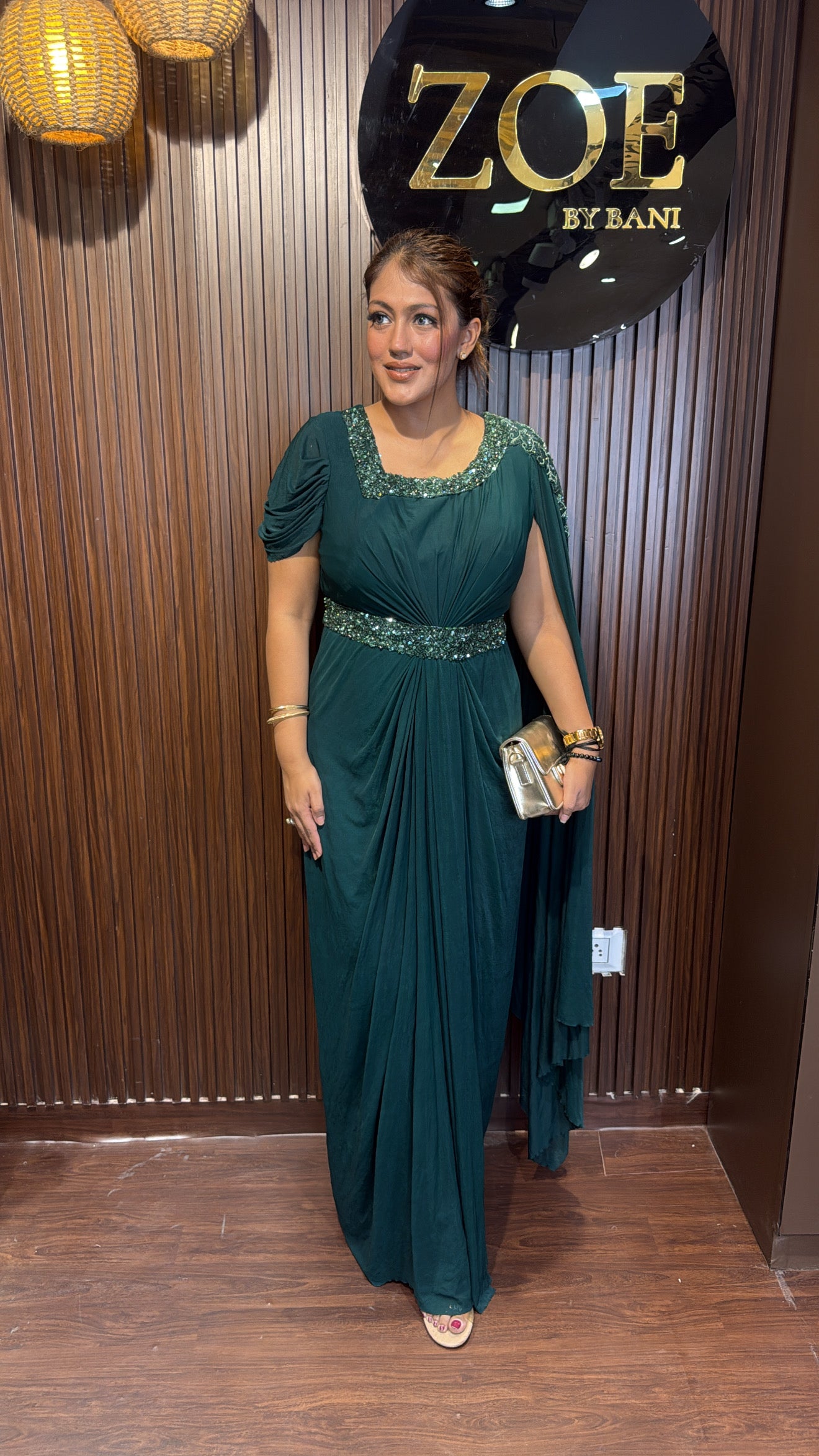 INDO - WESTERN BANNO LYCRA GOWN