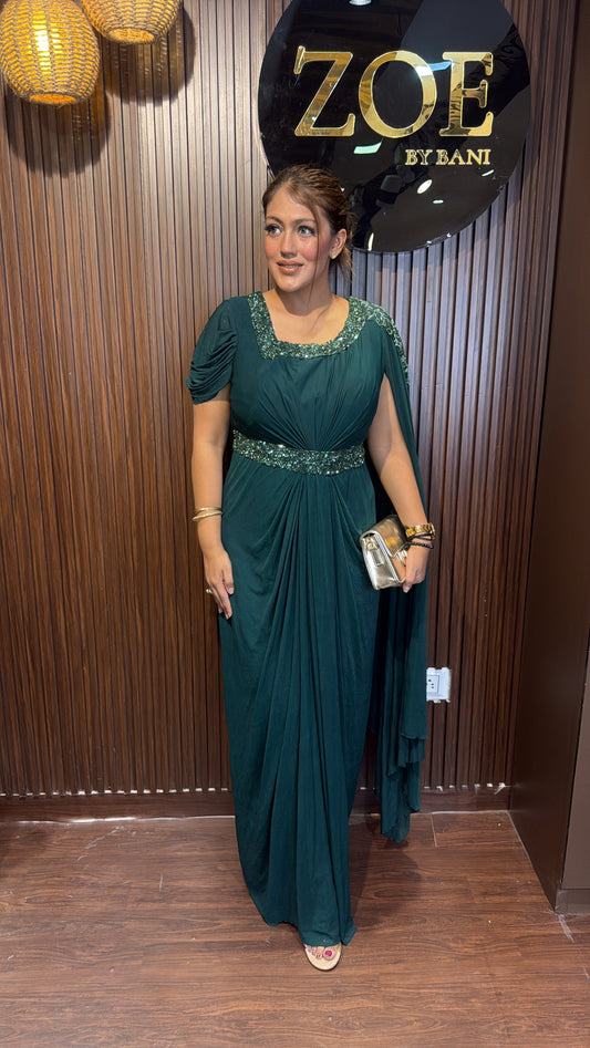 INDO - WESTERN BANNO LYCRA GOWN