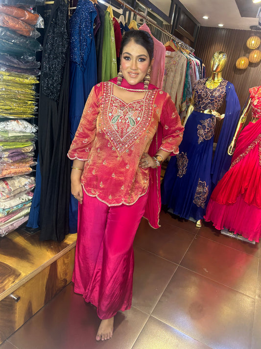 SHIMMER TISSUE SHORT SUIT