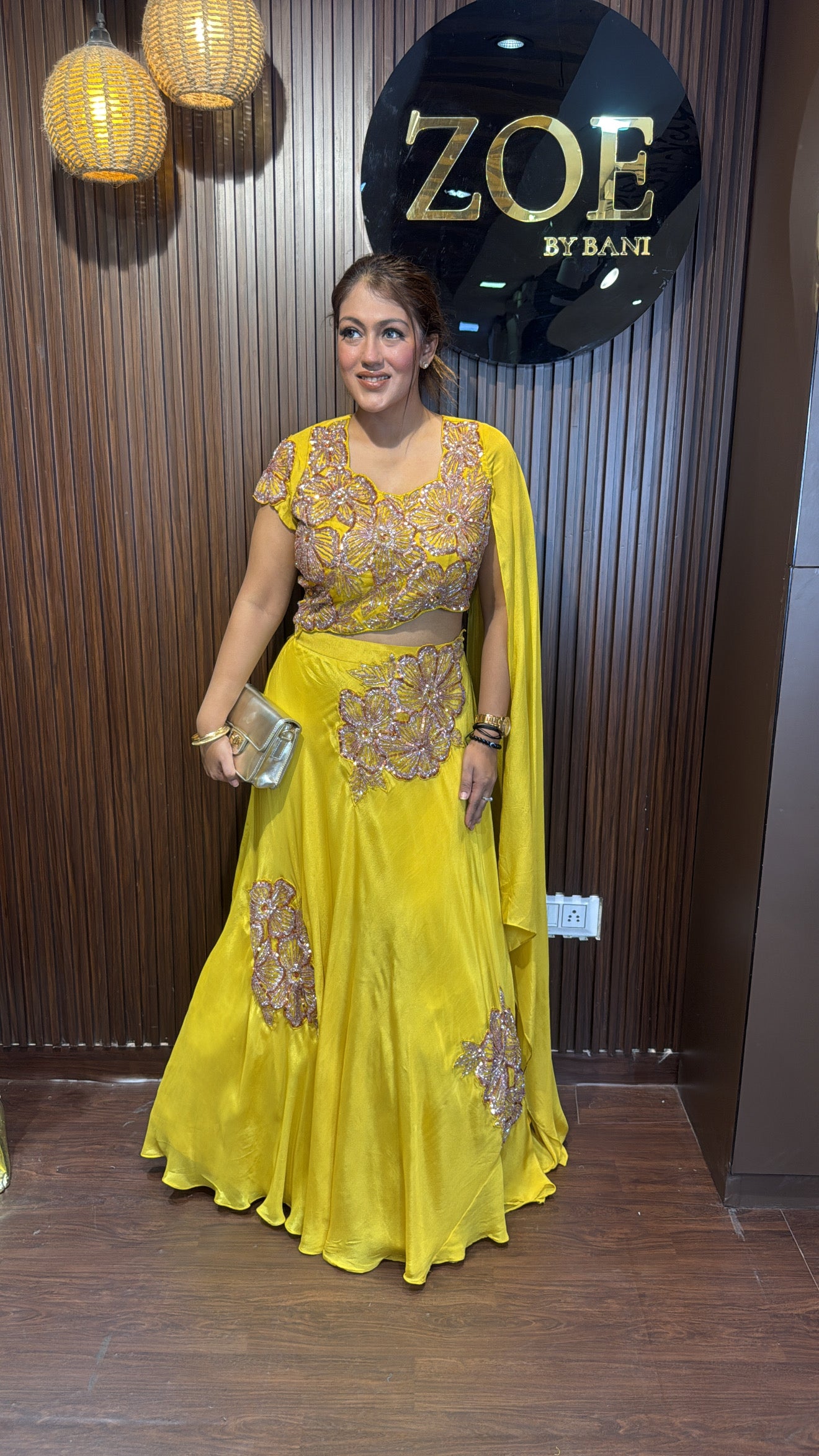 MUSTARD FLOWER LEHENGA