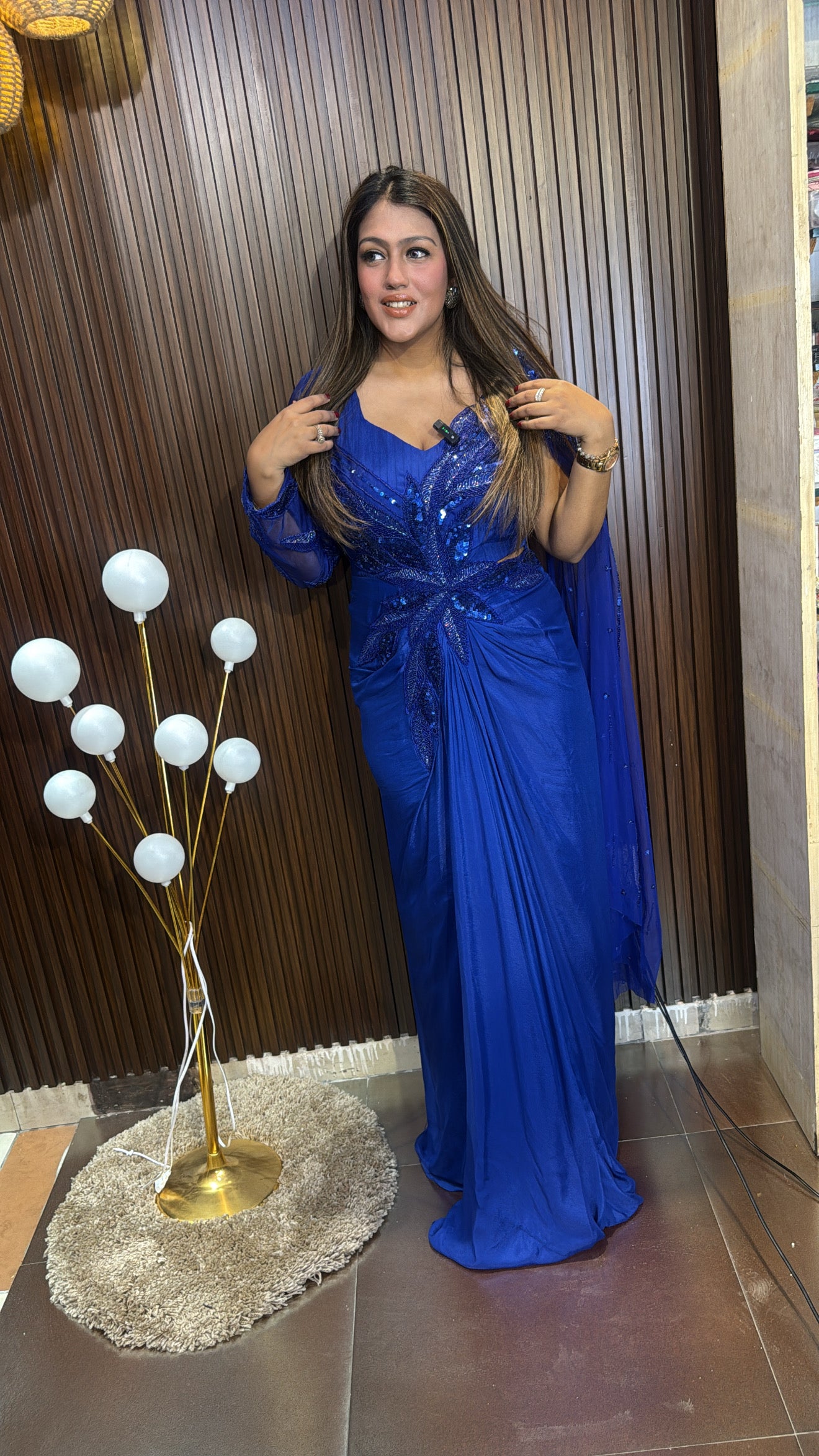 ROYAL BLUE COCKTAIL DRAPE