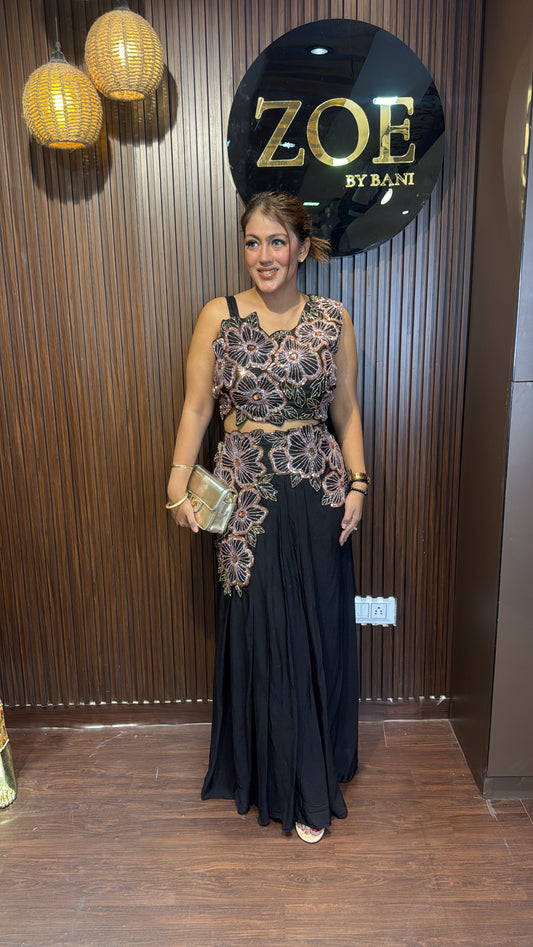 2 piece Indo-Western Cocktail outfit