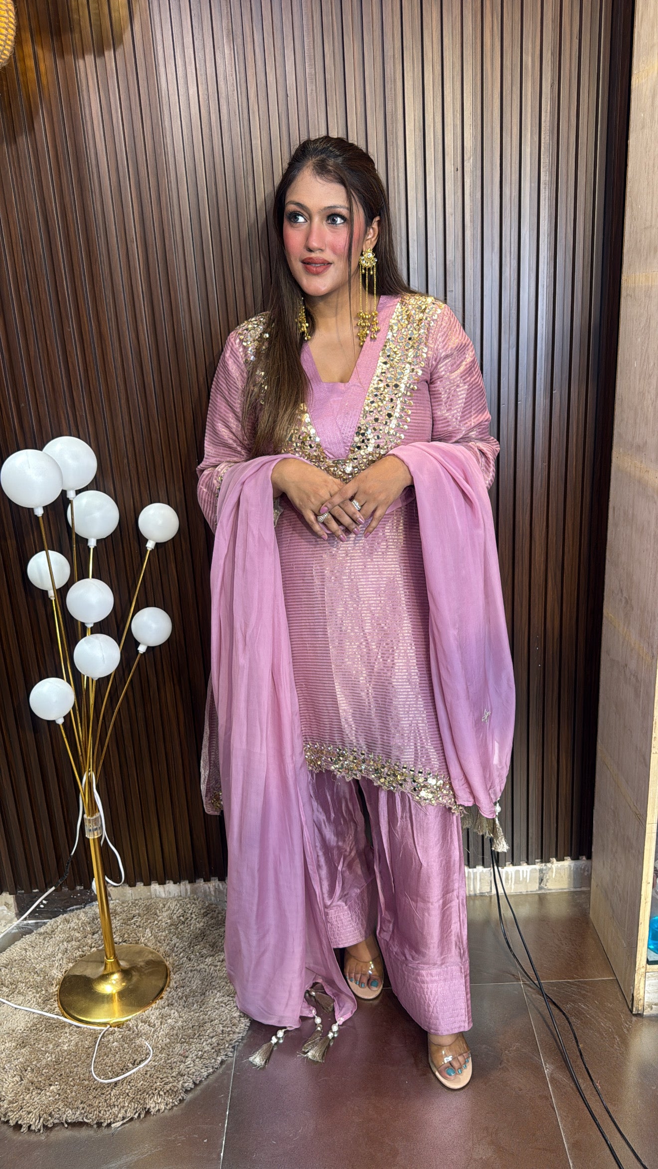 FARSHI SALWAR SHIMMER SUIT