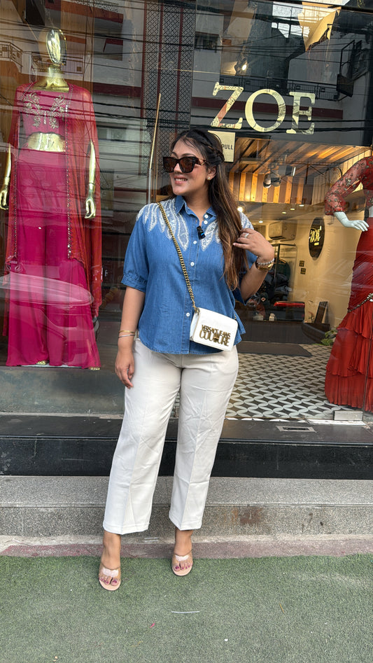 DENIM COTTON SHIRT