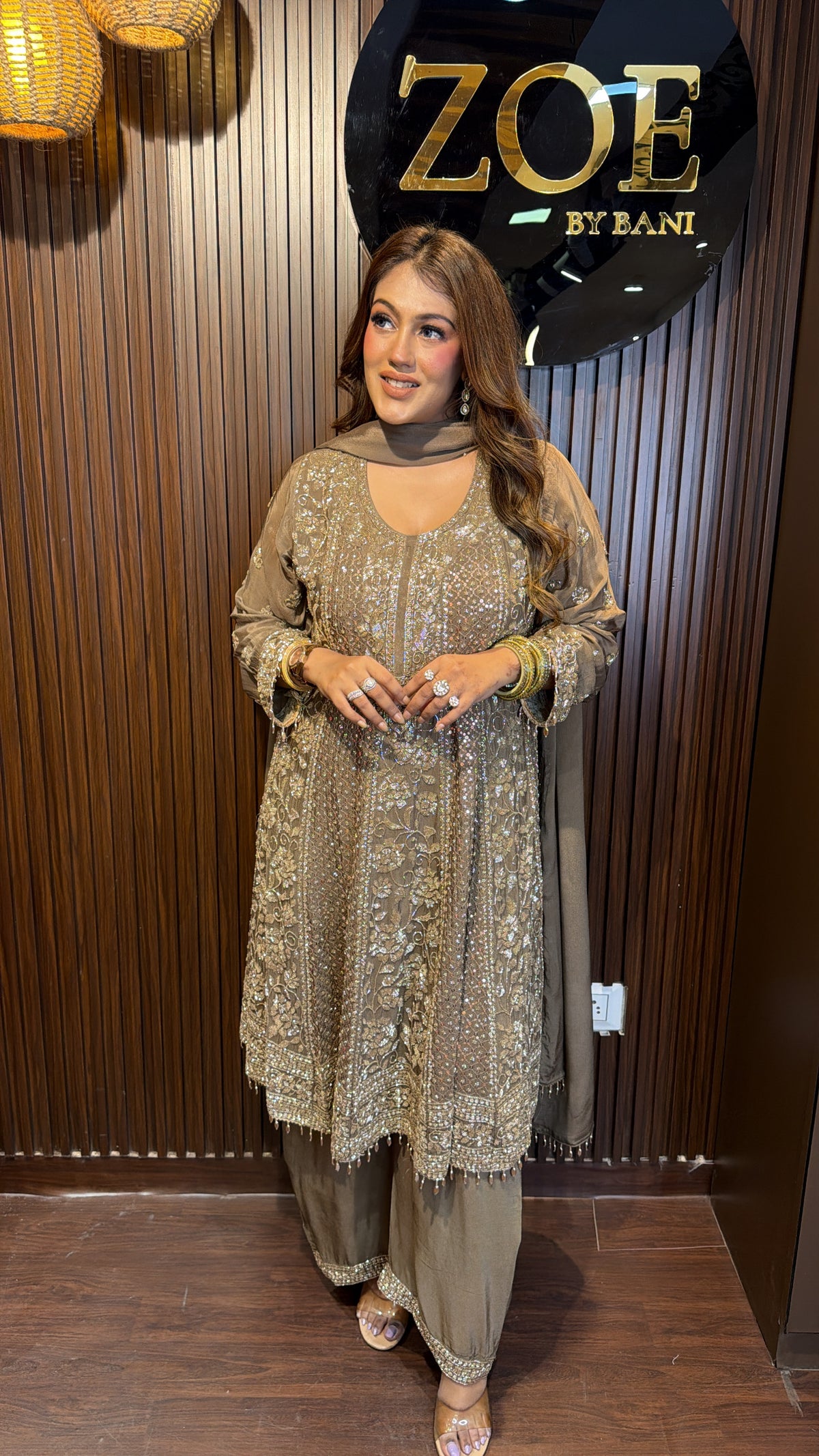 TISHA- HEAVY SHORT ANARKALI SUIT