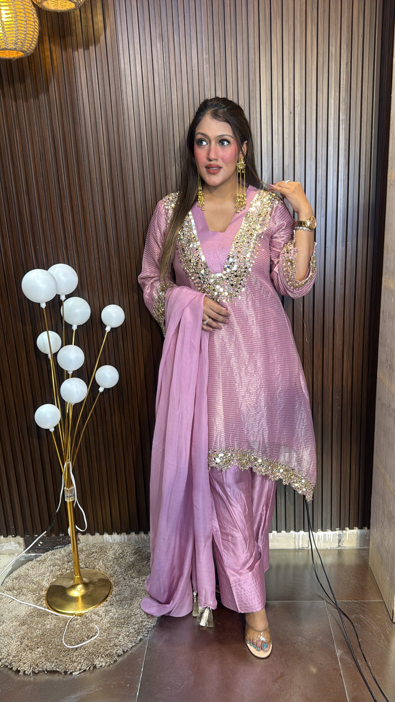 FARSHI SALWAR SHIMMER SUIT
