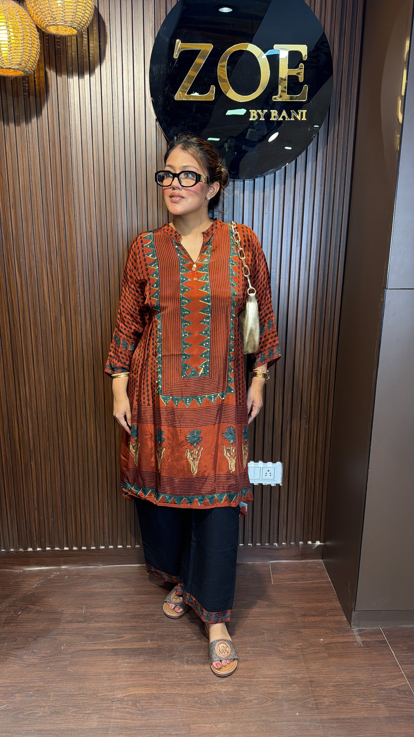 PRINTED CREPE MUSLIN CO-ORD SET