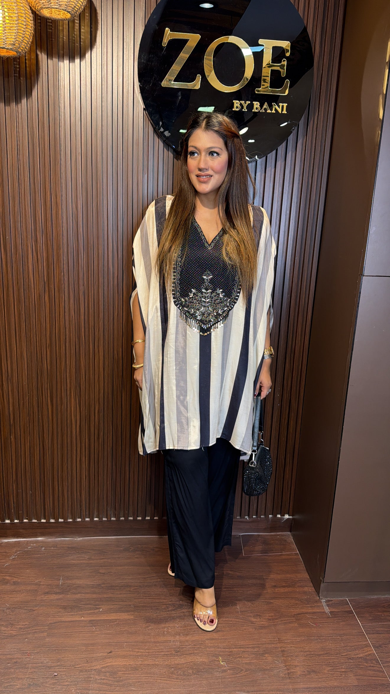 STRIPES KAFTAAN CORD-SET