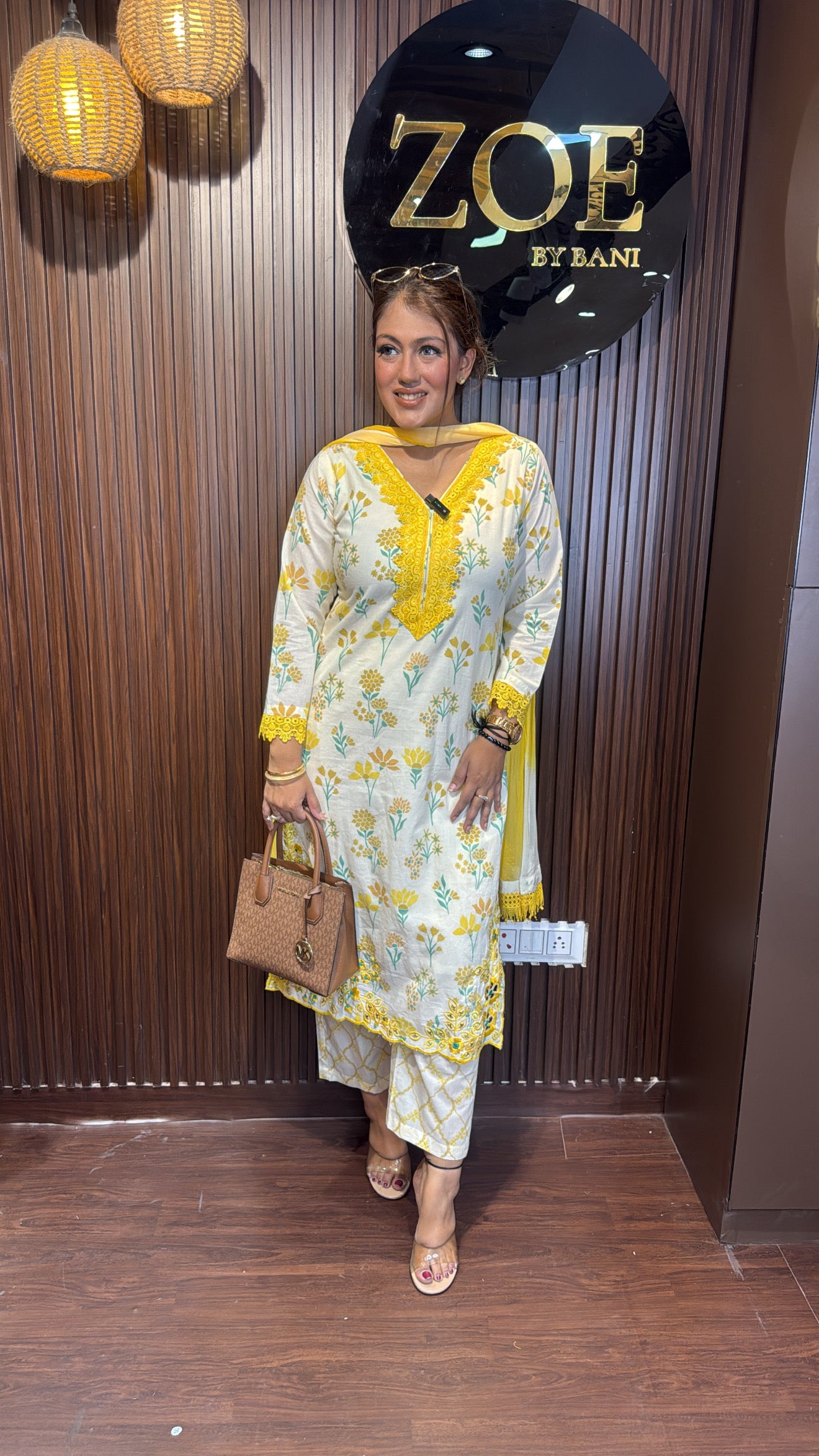 FLORAL COTTON SUIT