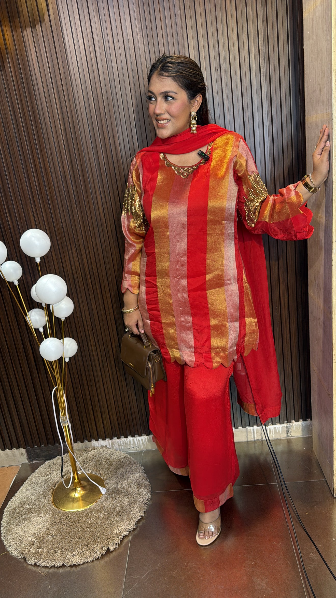 SHIMMER STRIPES SUIT