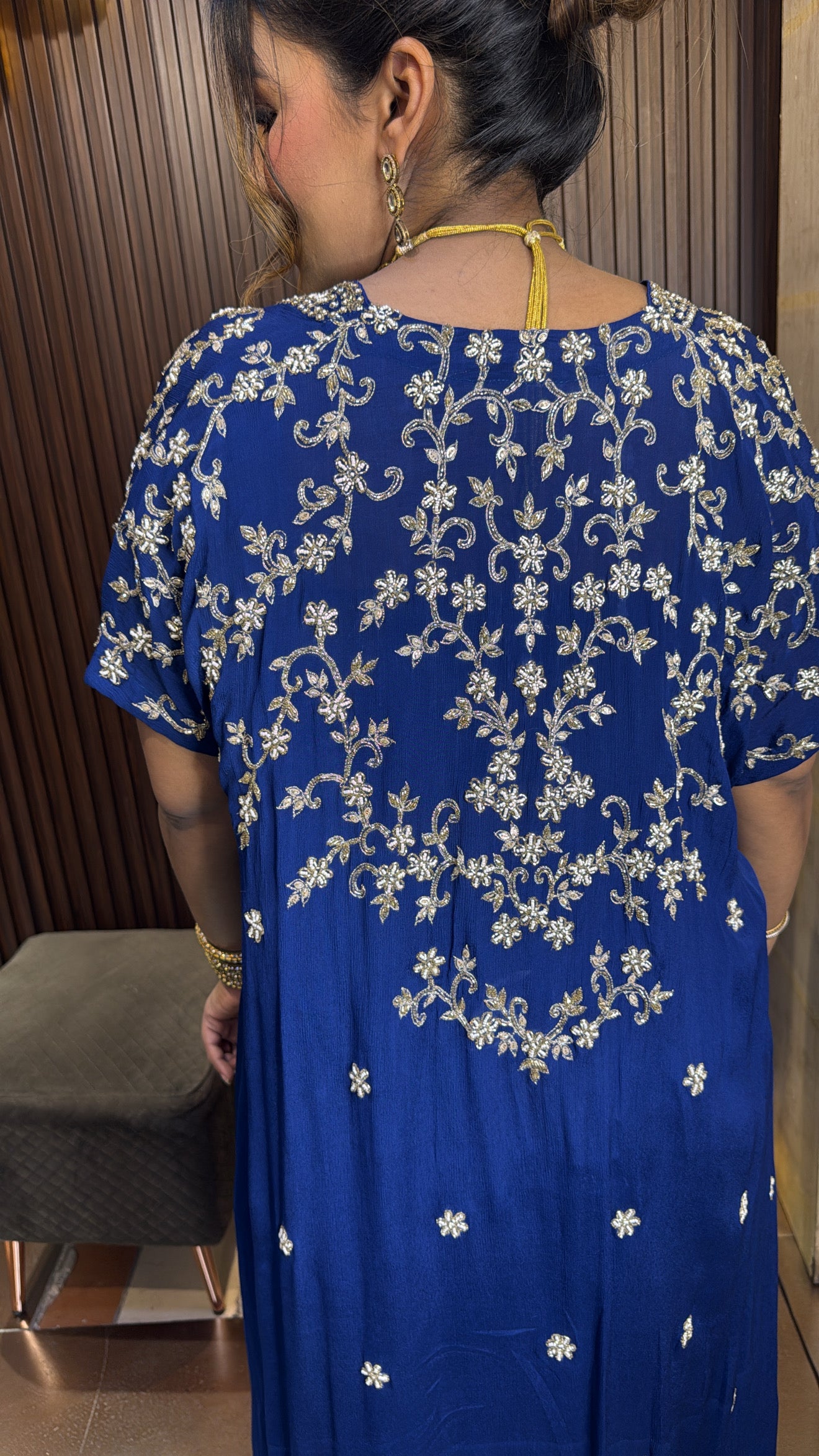 ROYAL BLUE CAPE SAREE