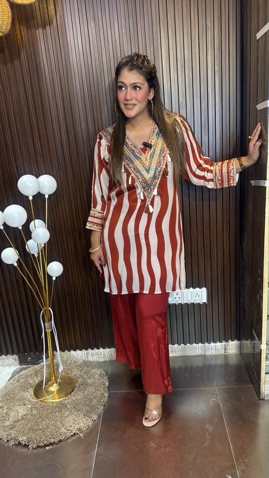 CRAPE PRINTED CORD- SET