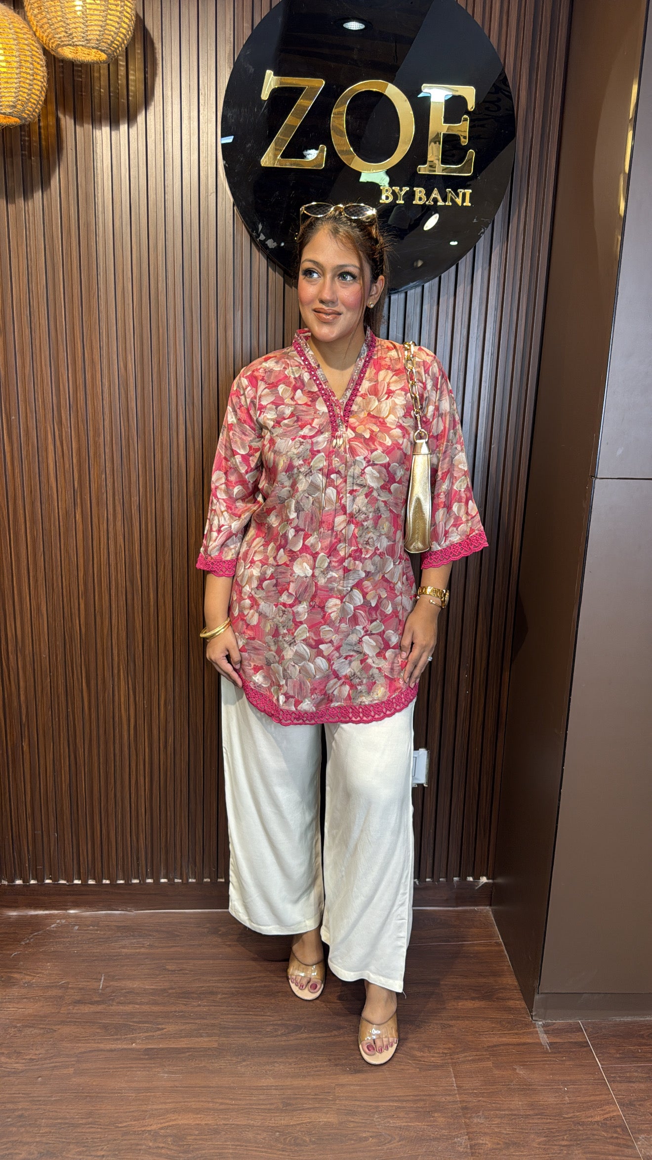 PRINTED LACE MUSLIN TOPS