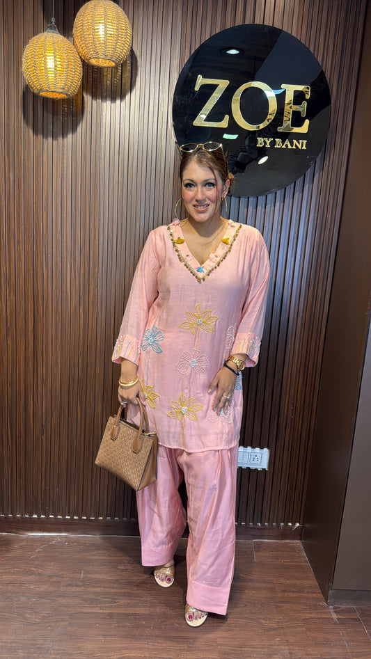EMBROIDERED FARSHI CORD-SET