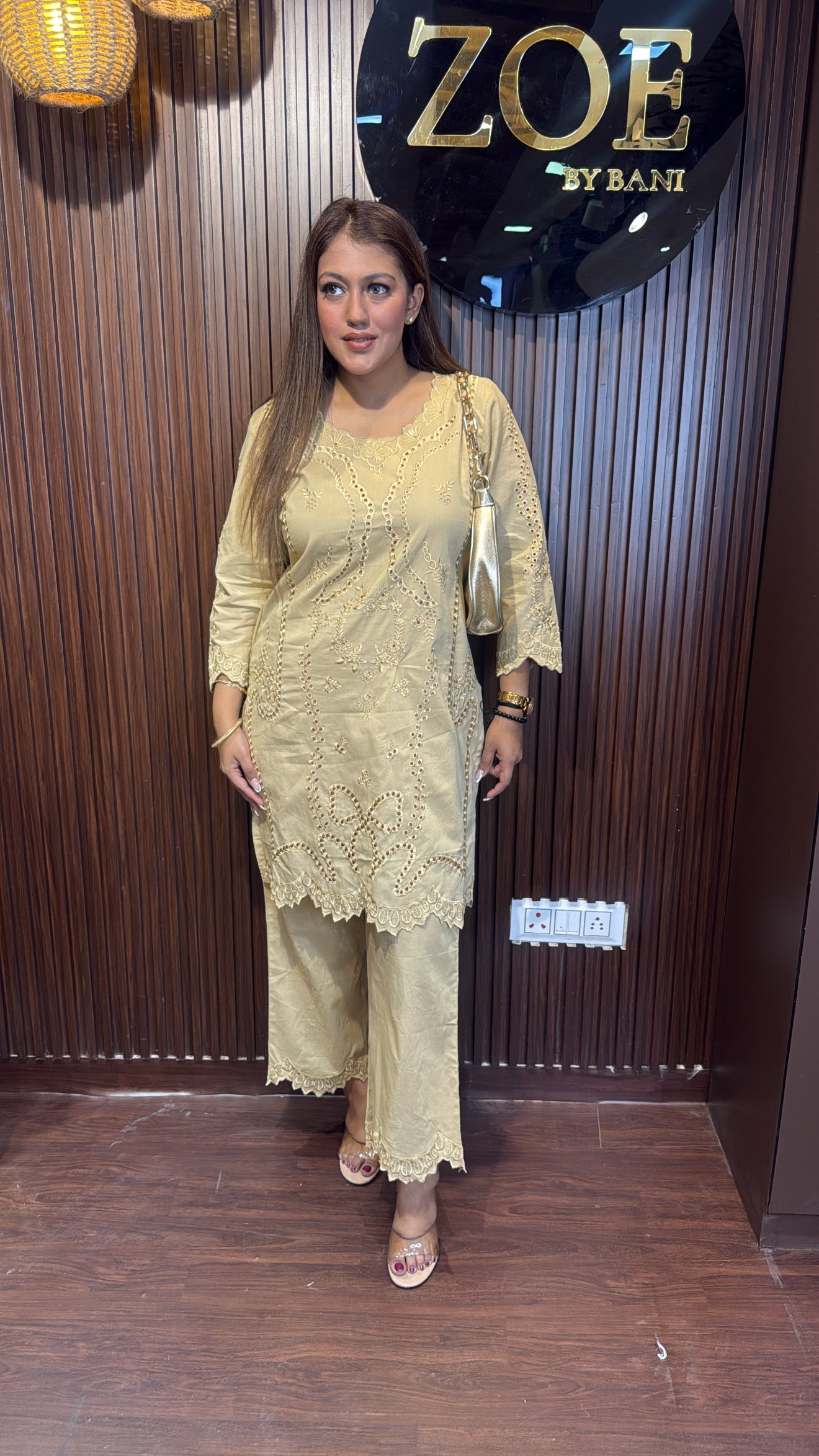 PAKISTANI BEIGE CO-ORD SET