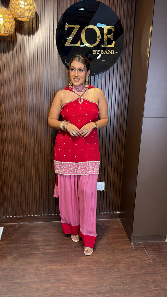 DOUBLE COLOUR RAKHI SUIT