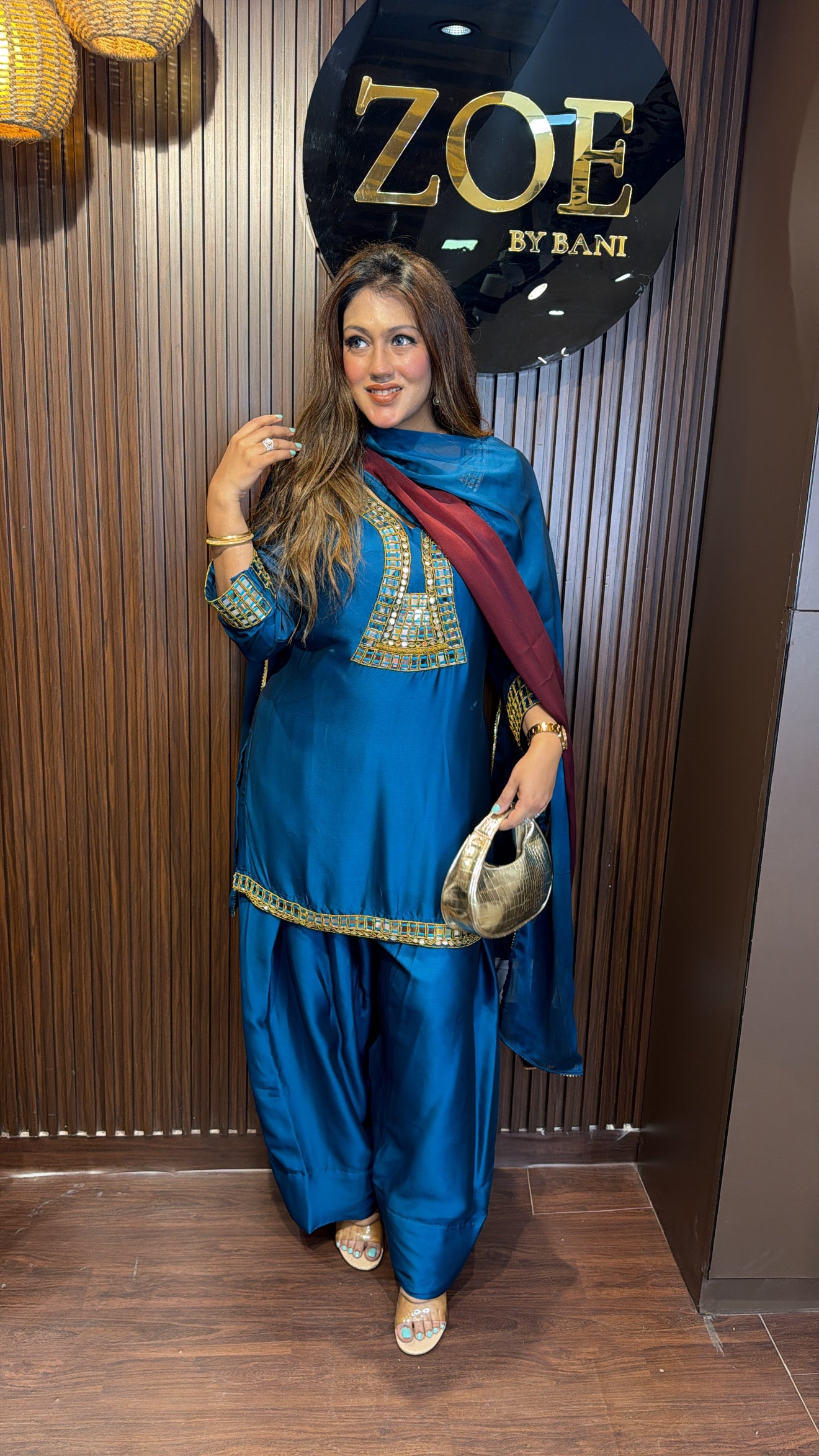 MIRROR FARSHI RAKHI SUIT