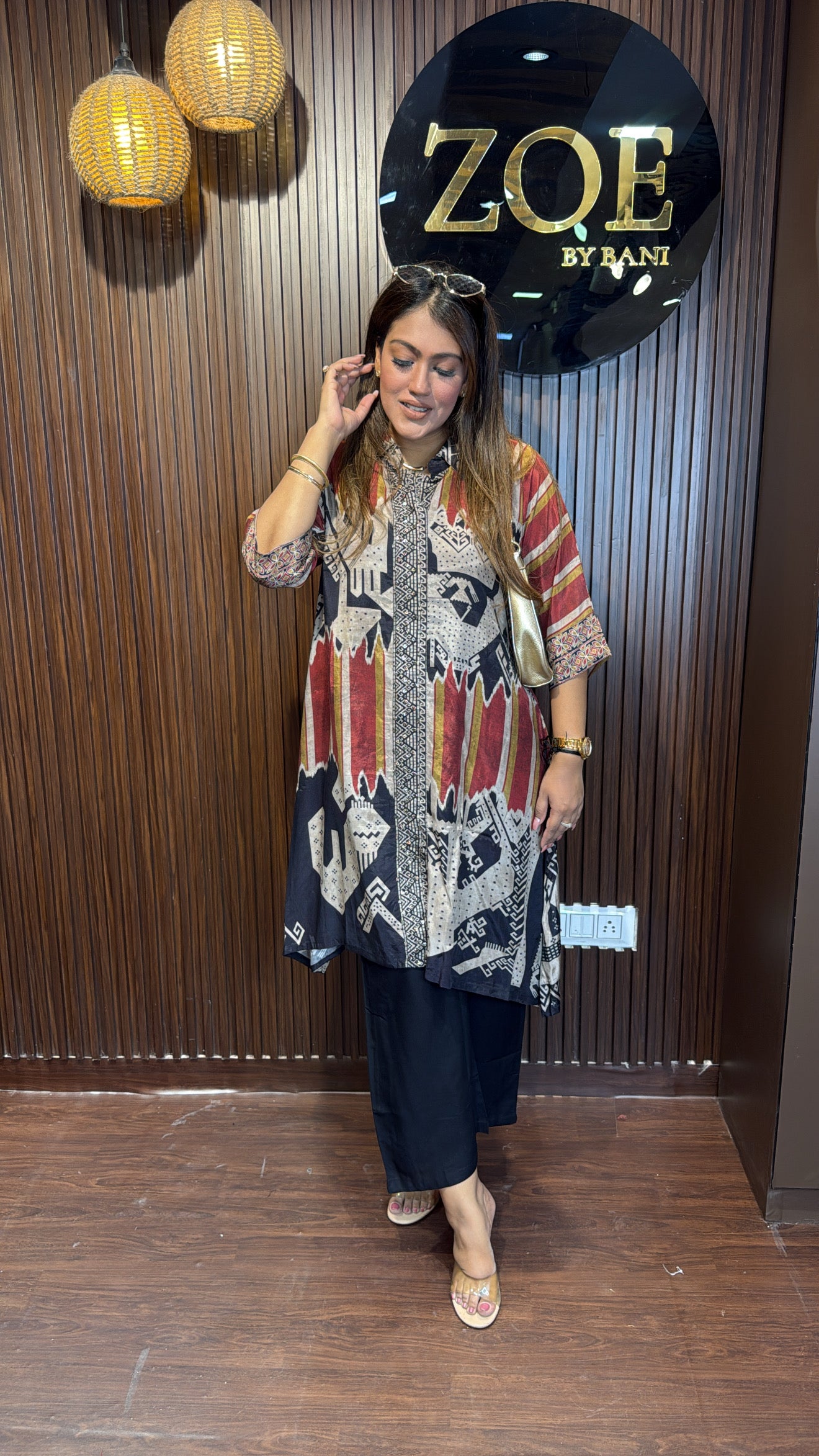PRINTED LONG CORD- SET
