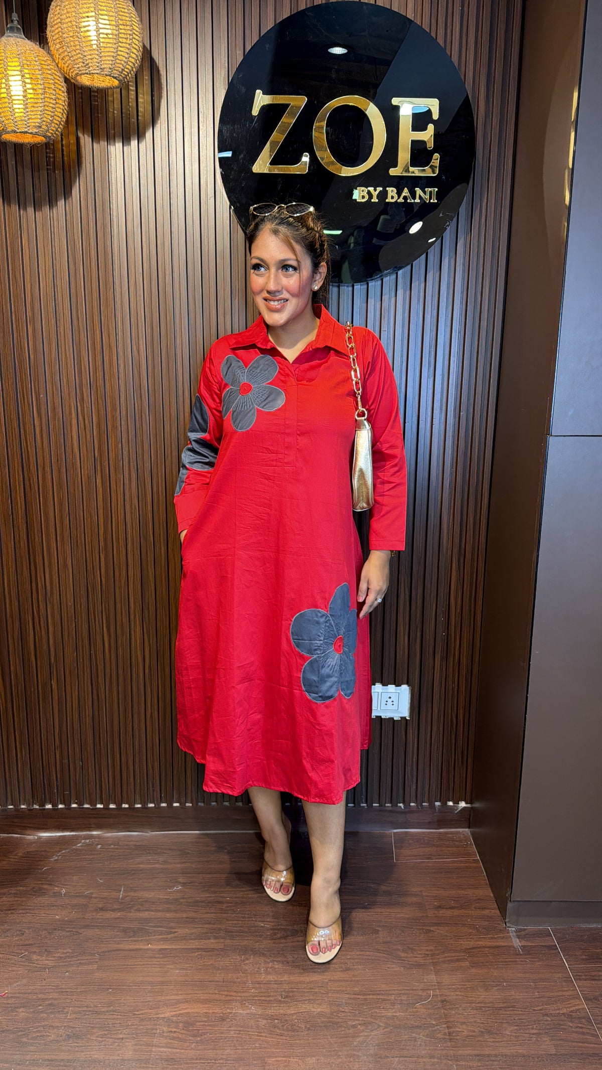 A LINE SUMMER COTTON DRESS