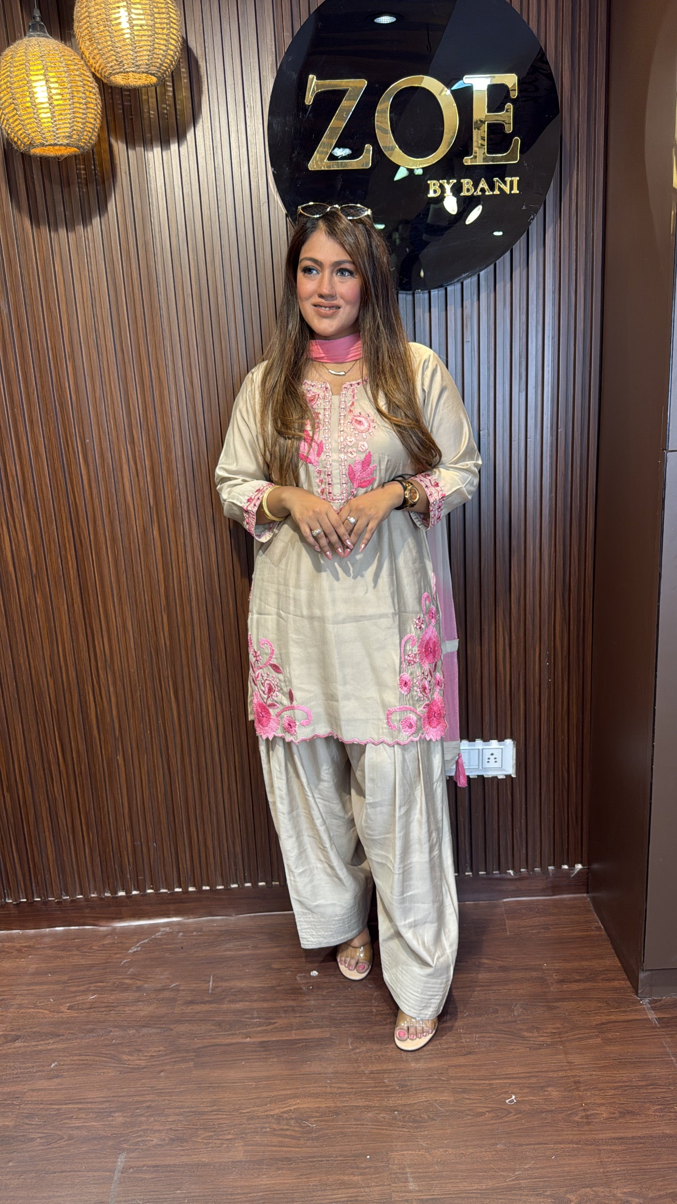 Farshi salwar cotton cutwork suit