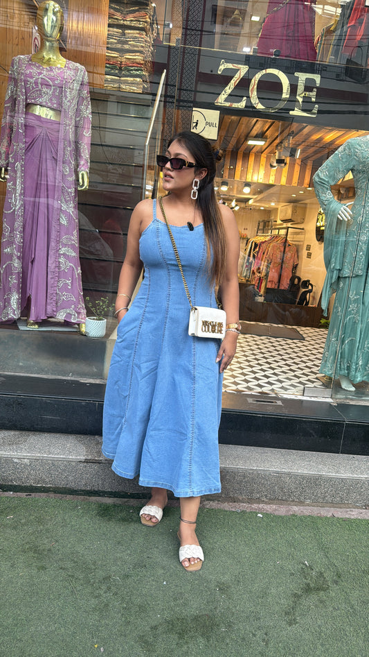 DENIM LONG DRESS