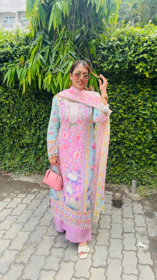 PAKISTANI STITCHED PRINTED SUIT