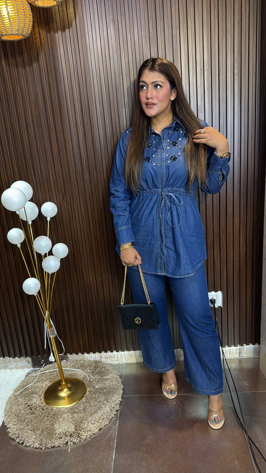 COTTON DENIM CORDSET