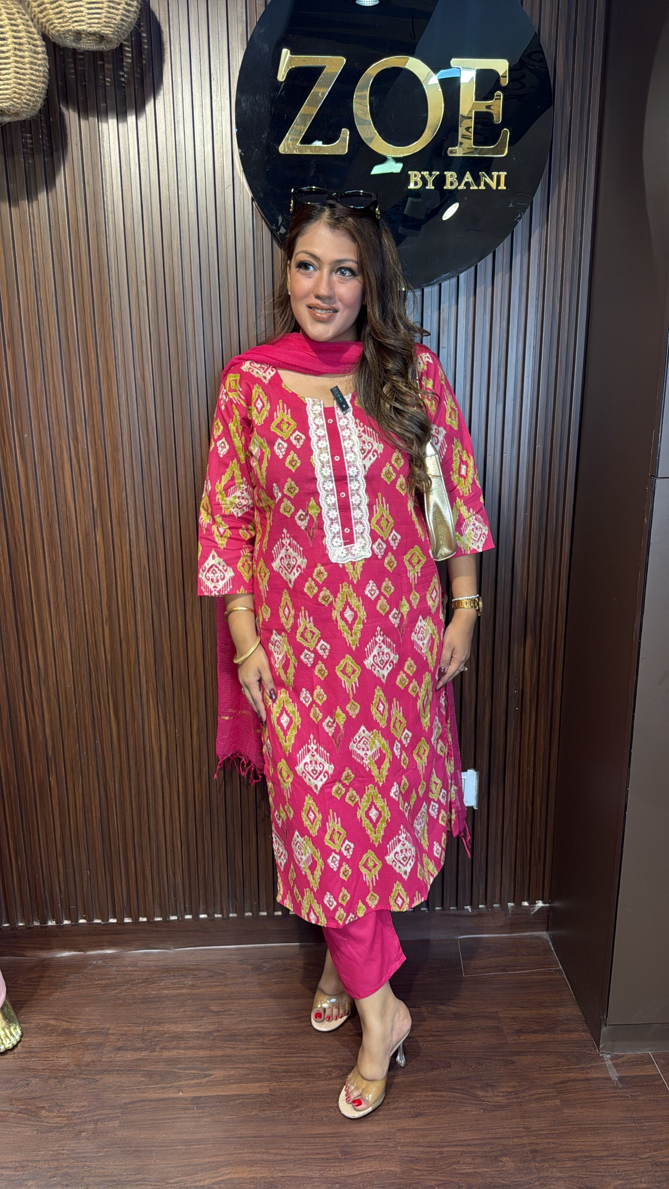 PRINTED COTTON SUIT SET