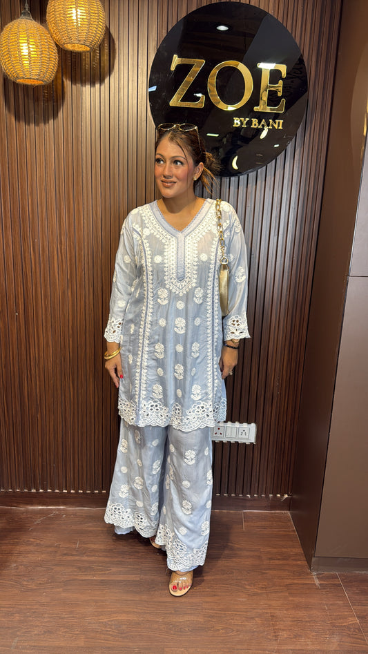 LUCKNOWI BELL BOTTOM CO-ORD SET