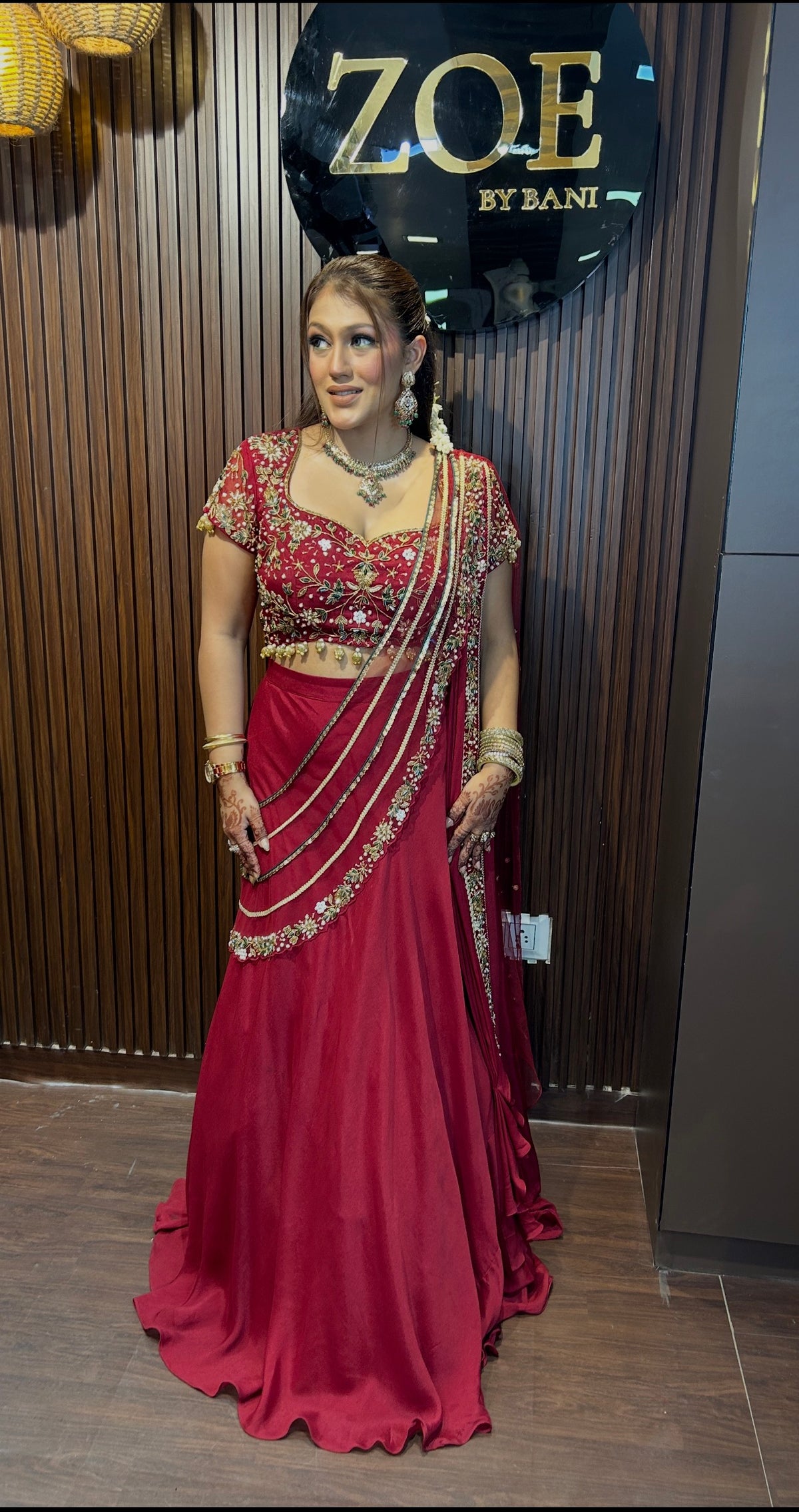 ALISHA- GHUNGROO PALLA LEHENGA